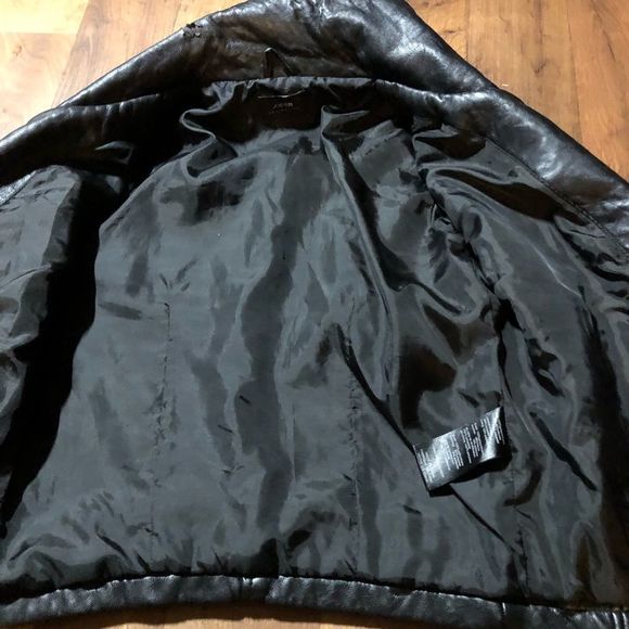 Joes Collection Leather Jacket Full Zip Black Biker Size XS - Picture 12 of 12